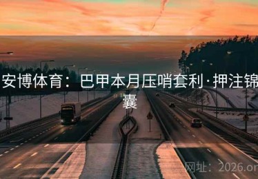 安博体育：巴甲本月压哨套利·押注锦囊