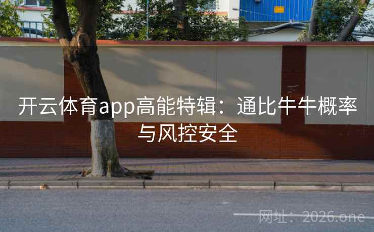 开云体育app高能特辑:通比牛牛概率与风控安全 开云体育app高能特辑:通比牛牛概率与风控安全